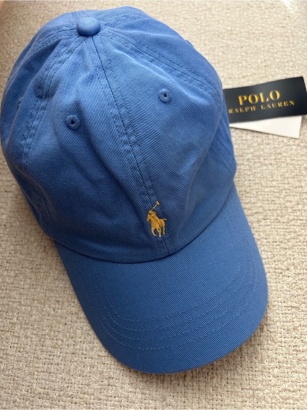 Polo by Ralph Lauren Boy’s Blue Baseball Cap with Embroidered Logo